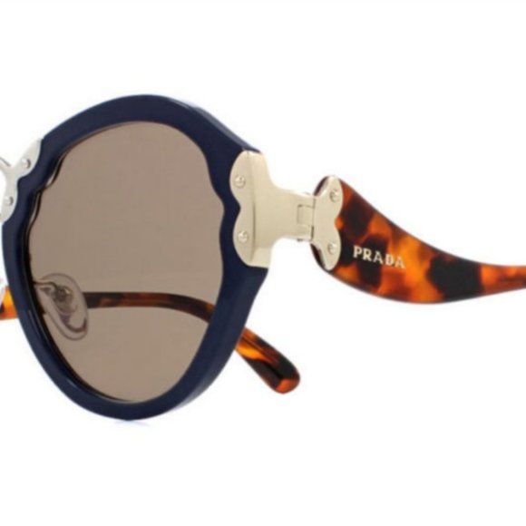 Auc New Prada Butterfly TORTOISE/GOLD Sunglasses - Picture 7 of 9